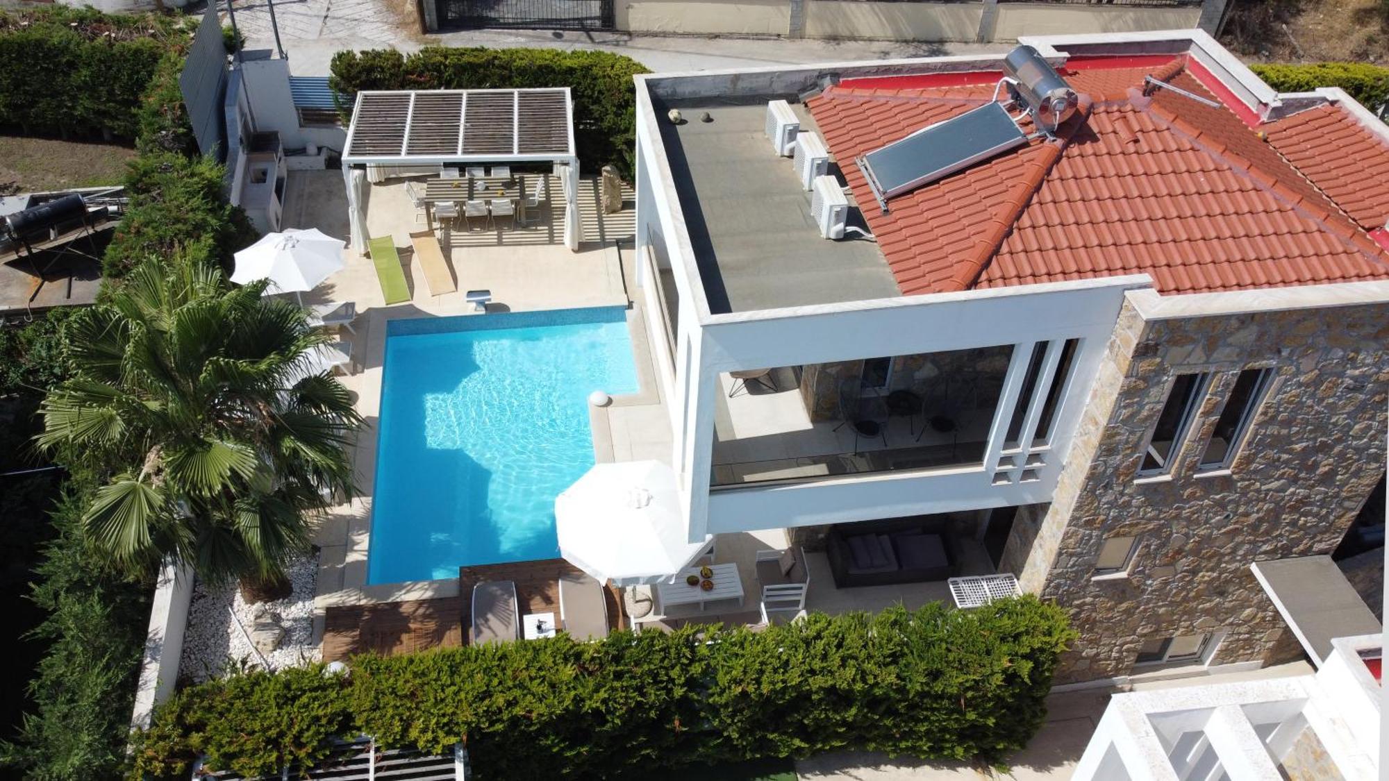 Villa Douglas - Private Pool, Bbq, 4Bdrms, View Пефкохори Экстерьер фото