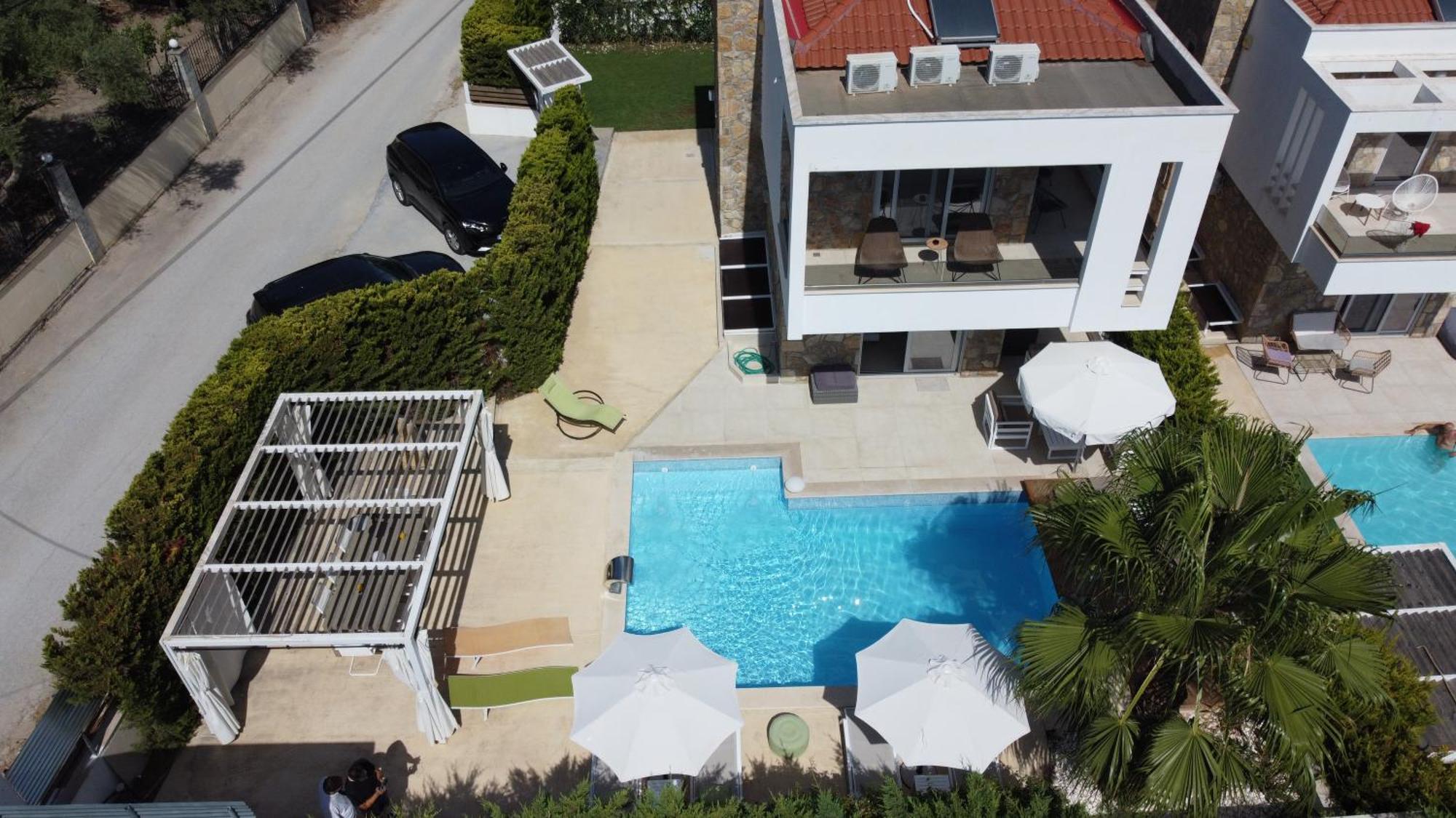 Villa Douglas - Private Pool, Bbq, 4Bdrms, View Пефкохори Экстерьер фото
